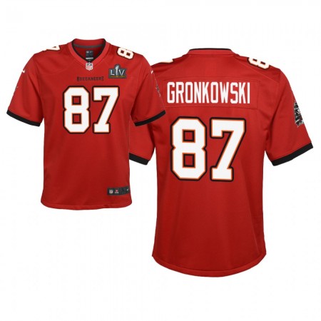 Herren Tampa Bay Buccaneers Trikot Rob Gronkowski 87 Nike Rot 2021 Super Bowl LV